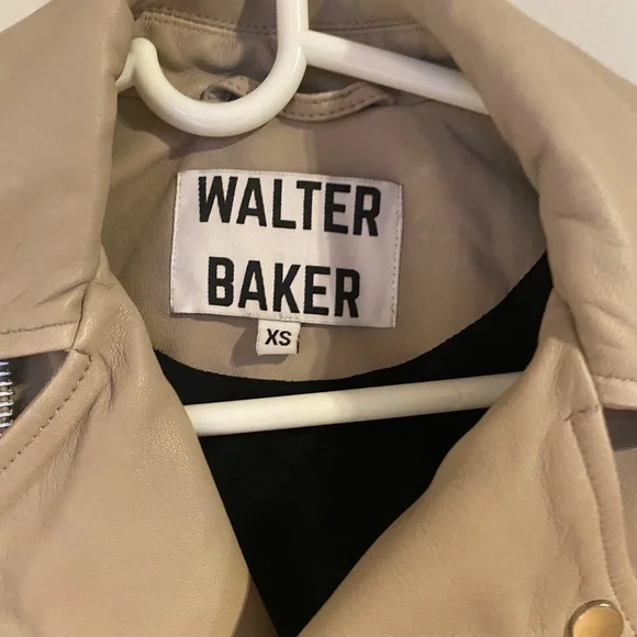 NWOT Walter Baker Kingsley Leather Biker Jacket Size XS - Picture 3 of 9